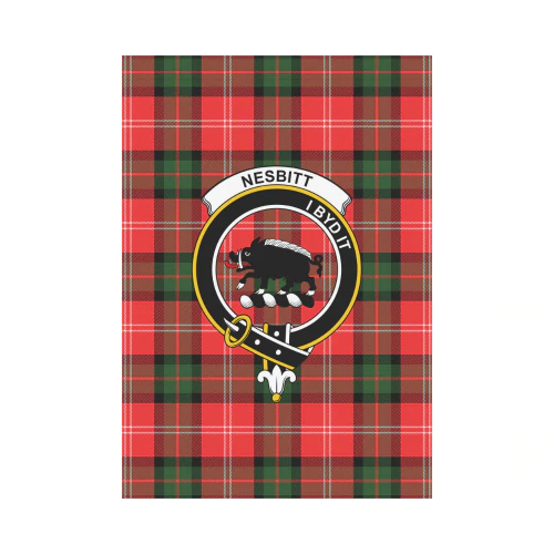Clan Nesbitt Modern Tartan Crest Garden Flag KY93 Clan Nesbitt Tartan Today