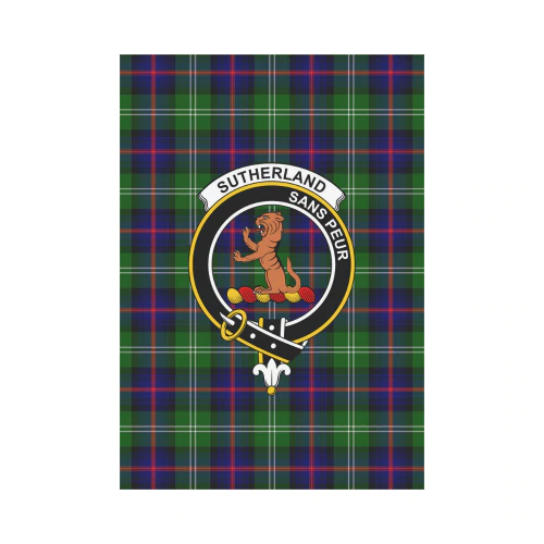Clan Sutherland II Tartan Crest Garden Flag CT70 Clan Sutherland Tartan Today
