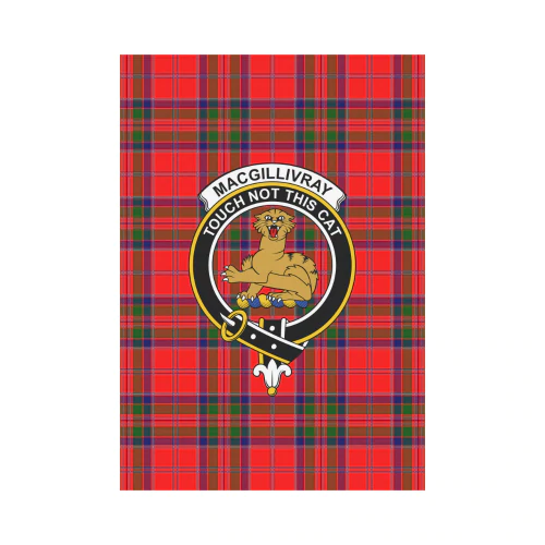 Clan MacGillivray Modern Tartan Crest Garden Flag QS12 Clan MacGillivray Tartan Today