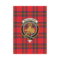 Clan MacGillivray Modern Tartan Crest Garden Flag QS12 Clan MacGillivray Tartan Today