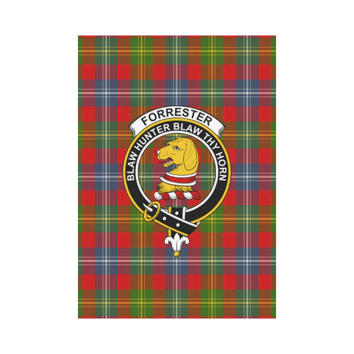 Clan Forrester Tartan Crest Garden Flag BP98 Clan Forrester Tartan Today