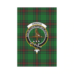 Clan Orrock Tartan Crest Garden Flag CR39 Clan Orrock Tartan Today