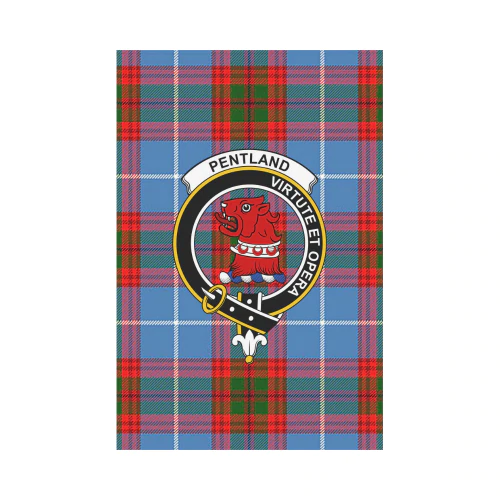 Clan Pentland Tartan Crest Garden Flag ZQ47 Clan Pentland Tartan Today