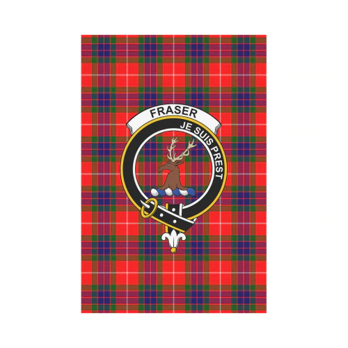 Clan Fraser Of Lovat Tartan Crest Garden Flag RO87 Clan Fraser Tartan Today