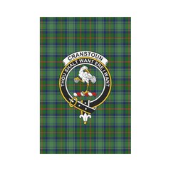 Clan Cranston Modern Tartan Crest Garden Flag UR11 Clan Hall Tartan Today