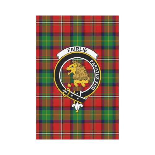 Clan Fairlie Modern Tartan Crest Garden Flag GW92 Clan Fairlie Tartan Today