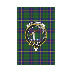 Clan Carmichael Modern Tartan Crest Garden Flag XC32 Clan Carmichael Tartan Today