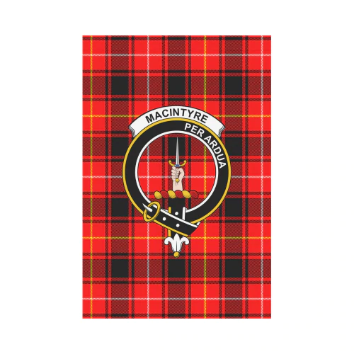 Clan MacIntyre Modern Tartan Crest Garden Flag EC54 Clan MacIntyre Tartan Today