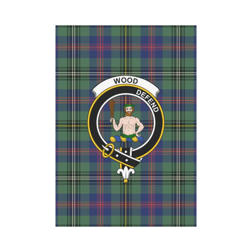 Clan Wood Tartan Crest Garden Flag AR85 Clan Wood Tartan Today