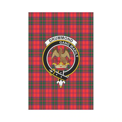 Clan Drummond Modern Tartan Crest Garden Flag XS59 Clan Drummond Tartan Today