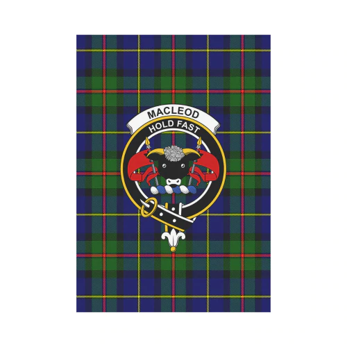 Clan MacLeod Tartan Crest Garden Flag OF11 Clan Garden Tartan Today