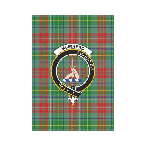 Clan Muirhead Tartan Crest Garden Flag WY60 Clan Muir_More Tartan Today