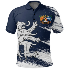Clan Howard Coat Of Arms Polo Shirt - Lion Style BN45 Howard Coat Of Arms - Lion Style Tartan Polo