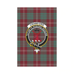Clan Crawford Modern Tartan Crest Garden Flag GX32 Clan Crawford Tartan Today