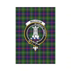 Clan Malcolm I Tartan Crest Garden Flag QM54 Clan Malcolm Tartan Today