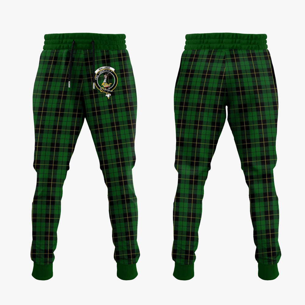 Clan Wallace Hunting Tartan Crest Jogger Sweatpants DG62 Clan Wallace Tartan Today