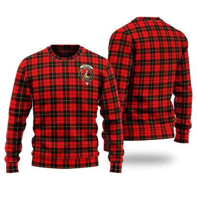 Clan Wallace Hunting Red Tartan Christmas Ugly Sweater QI33