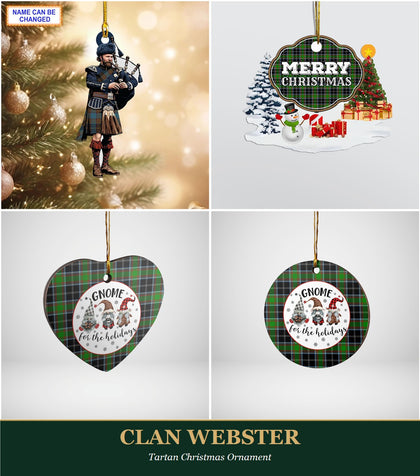 Clan Webster Tartan Christmas Ornament