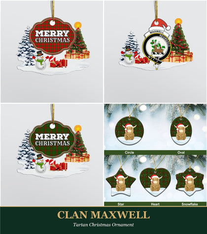 Clan Maxwell Tartan Christmas Ornament