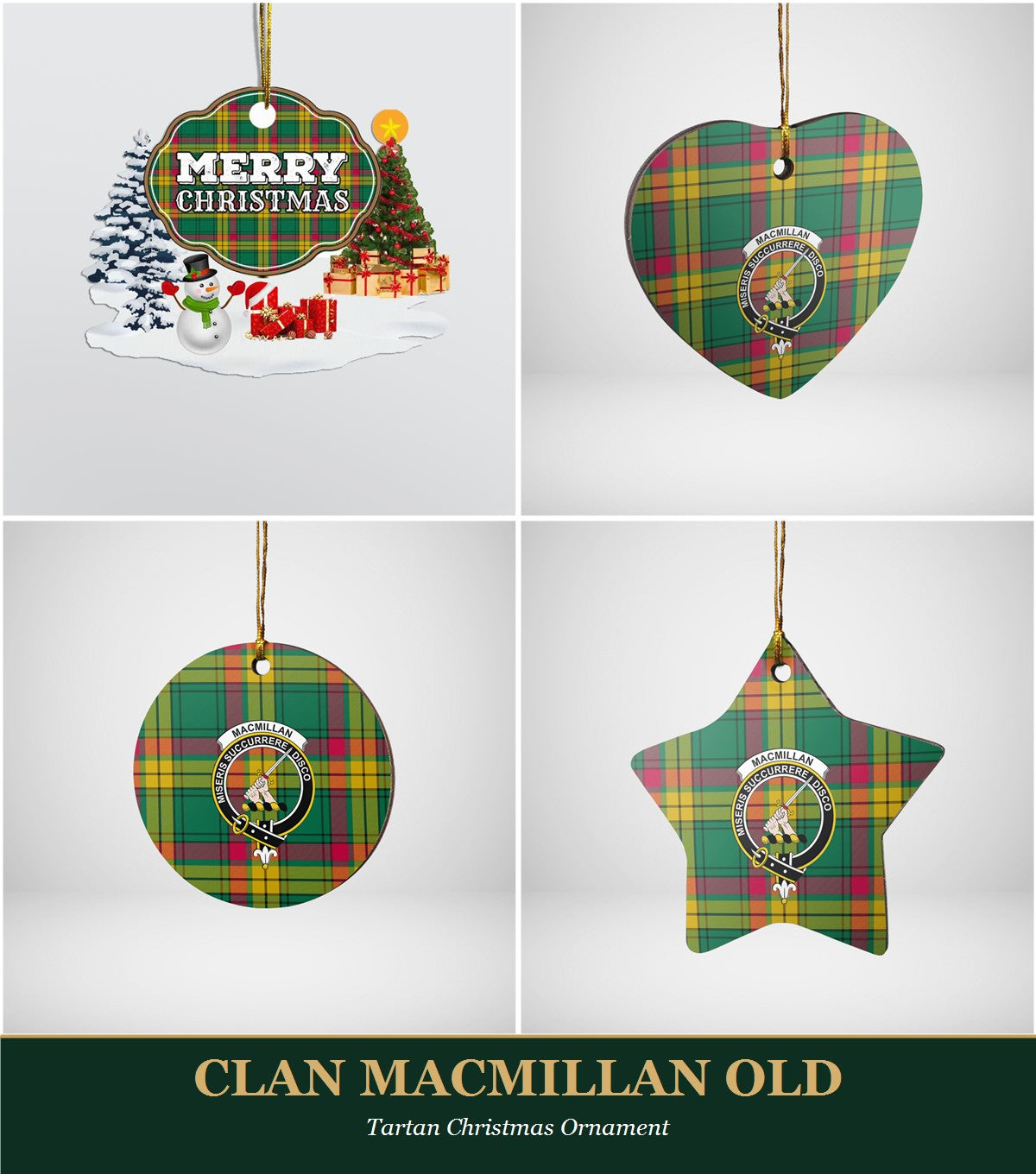 Clan MacMillan Old Tartan Christmas Ornament