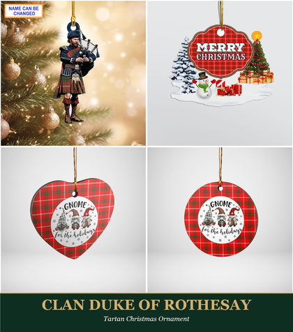 Clan Duke of Rothesay Tartan Christmas Ornament