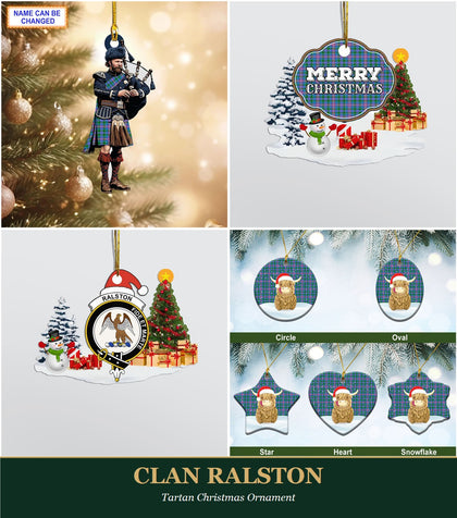 Clan Ralston Tartan Christmas Ornament