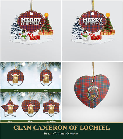 Clan Cameron of Lochiel Tartan Christmas Ornament