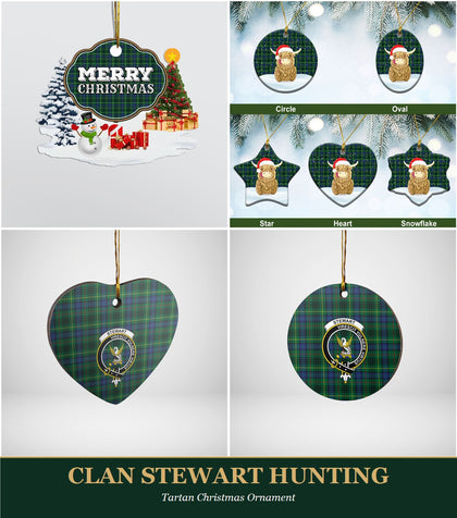 Clan Stewart Hunting Tartan Christmas Ornament