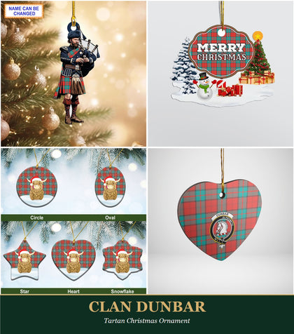 Clan Dunbar Tartan Christmas Ornament