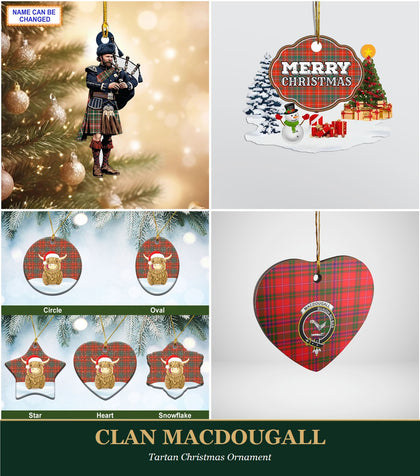 Clan MacDougall Tartan Christmas Ornament