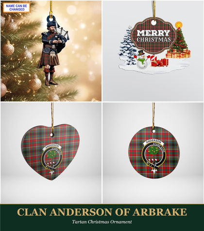 Clan Anderson of Arbrake Tartan Christmas Ornament
