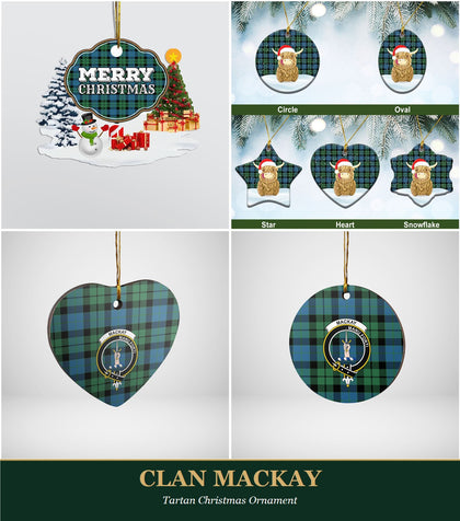 Clan MacKay Tartan Christmas Ornament