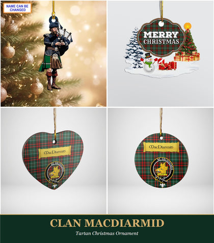 Clan MacDiarmid Tartan Christmas Ornament