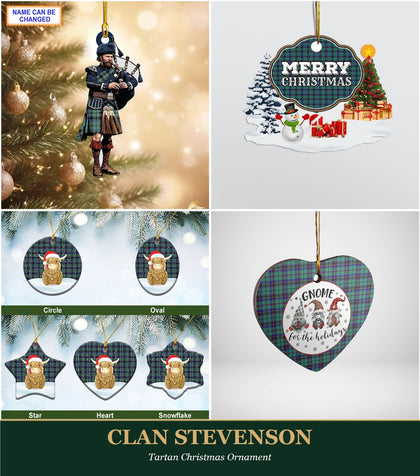 Clan Stevenson Tartan Christmas Ornament