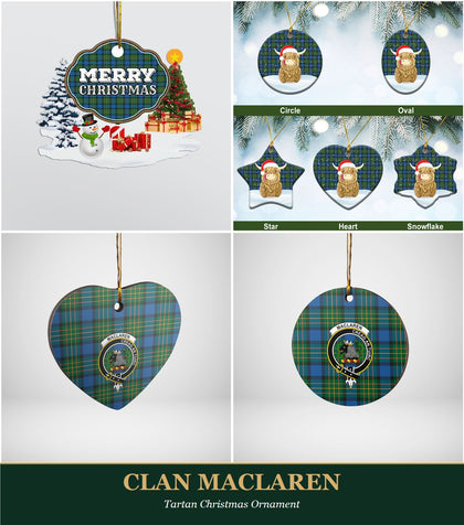 Clan MacLaren Tartan Christmas Ornament
