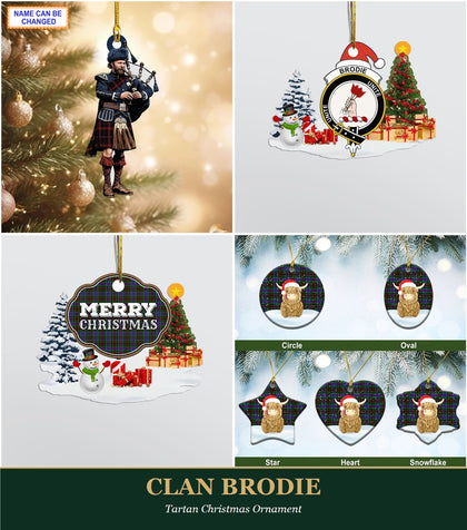 Clan Brodie Tartan Christmas Ornament