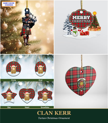 Clan Kerr Tartan Christmas Ornament