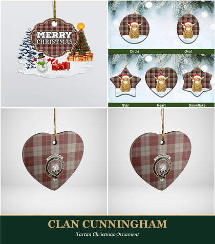 Clan Cunningham Tartan Christmas Ornament
