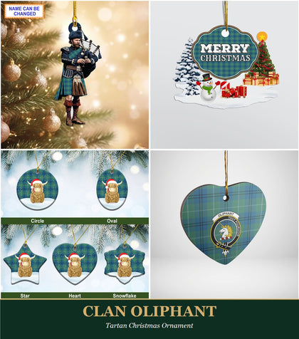 Clan Oliphant Tartan Christmas Ornament