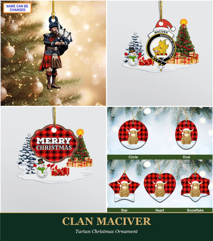 Clan MacIver Tartan Christmas Ornament