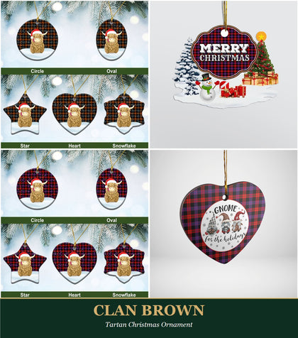 Clan Brown Tartan Christmas Ornament