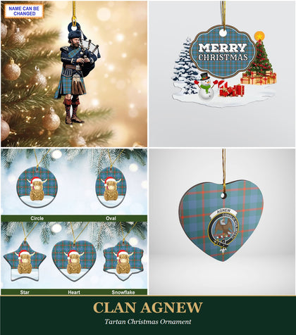 Clan Agnew Tartan Christmas Ornament