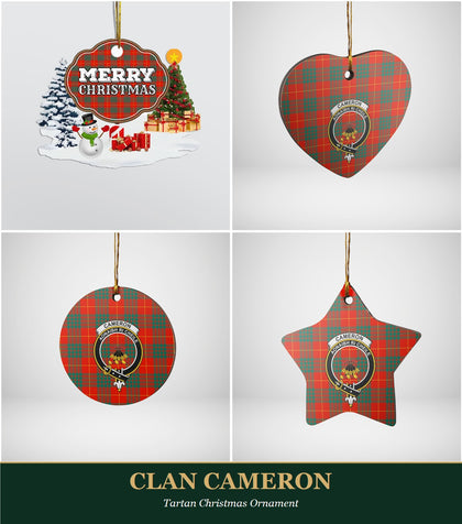 Clan Cameron Tartan Christmas Ornament