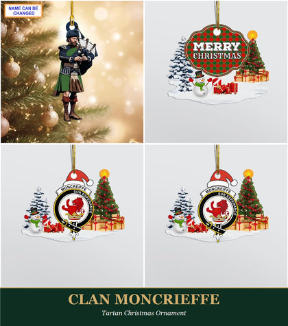 Clan Moncrieffe Tartan Christmas Ornament