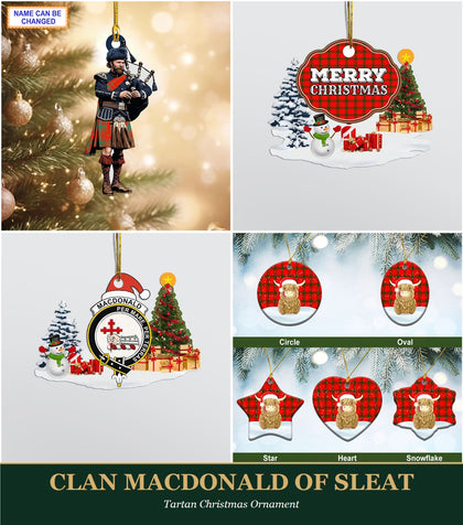 Clan MacDonald of Sleat Tartan Christmas Ornament
