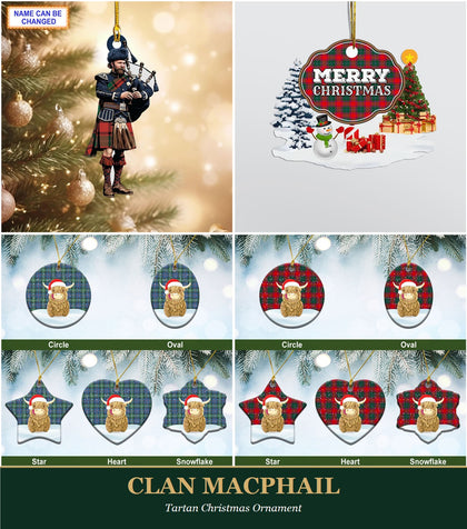 Clan MacPhail Tartan Christmas Ornament
