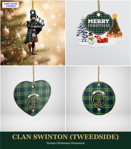 Clan Swinton (Tweedside) Tartan Christmas Ornament