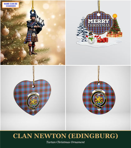 Clan Newton (Edingburg) Tartan Christmas Ornament