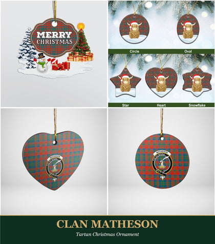 Clan Matheson Tartan Christmas Ornament