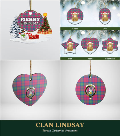 Clan Lindsay Tartan Christmas Ornament